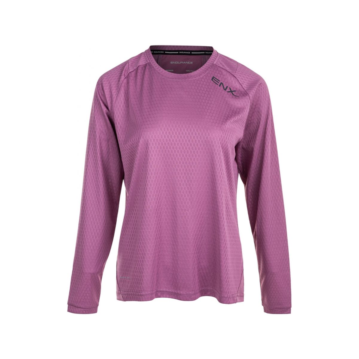 Endurance Jannie - Cykel/MTB trøje m. lange ærmer - Dame - Argyle Purple - Str. 46/3XL