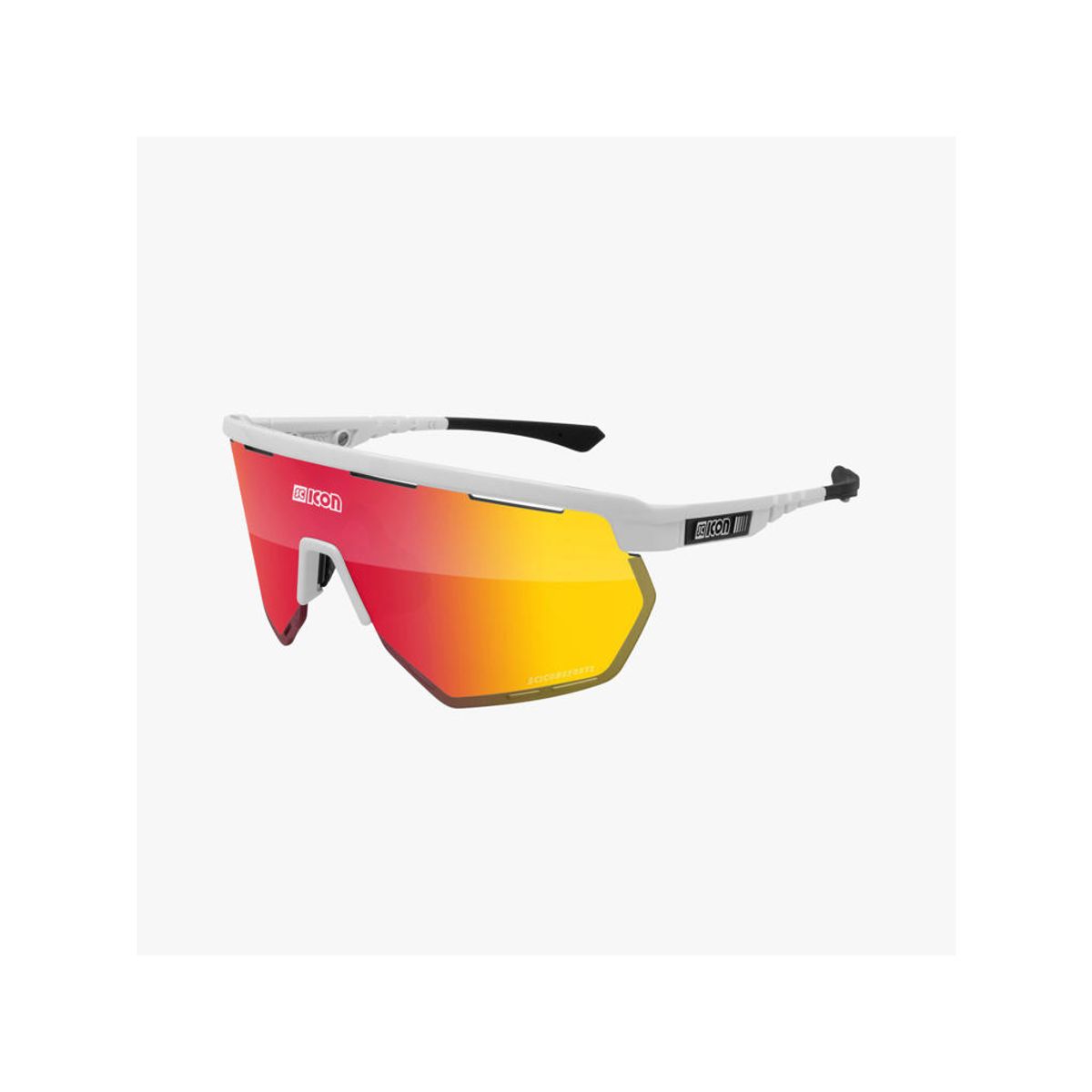 Scicon Aerowing - Cykelbrille - Multimirror Red / White Gloss