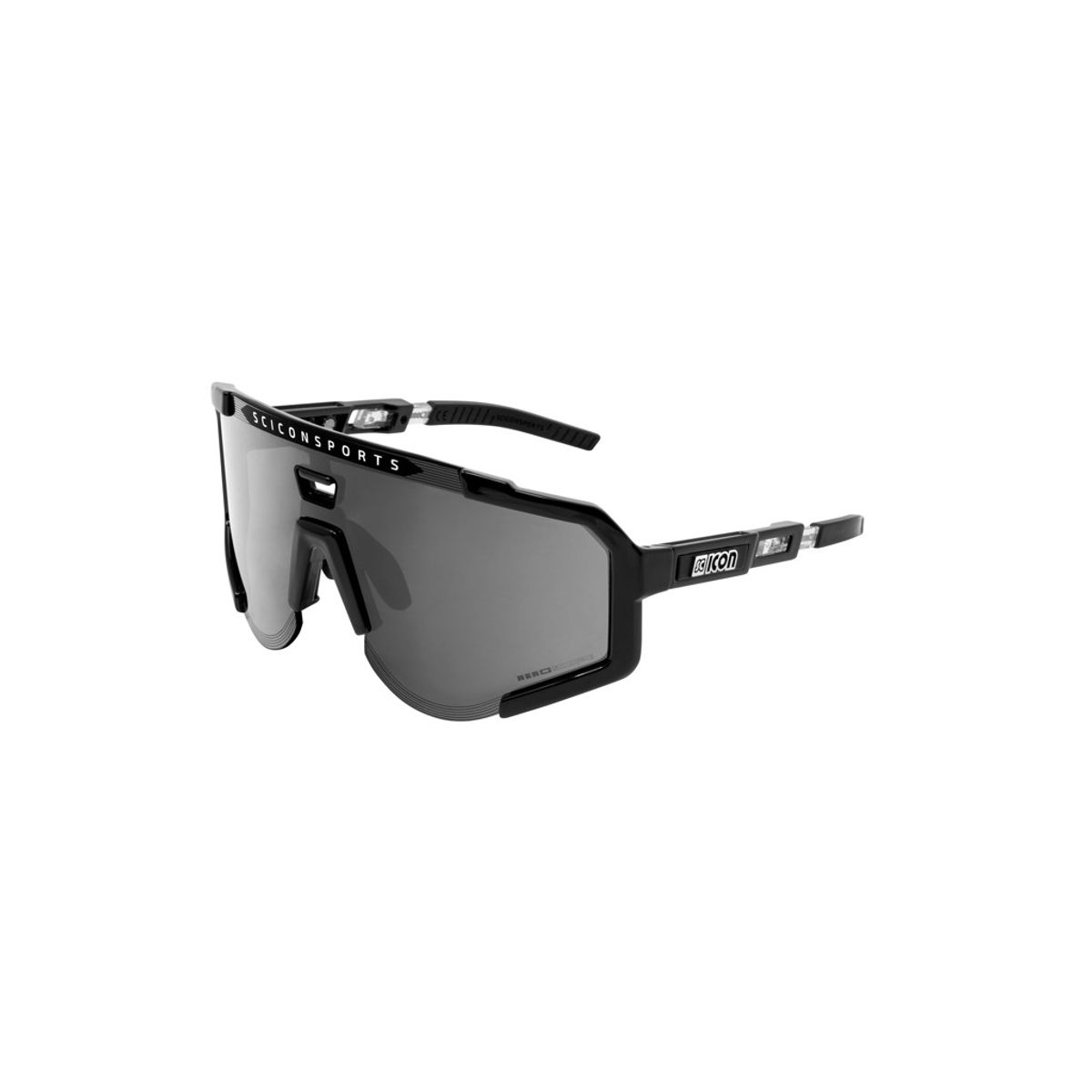 Scicon Aeroscope - Cykelbrille - Multimirror Silver / Black Gloss