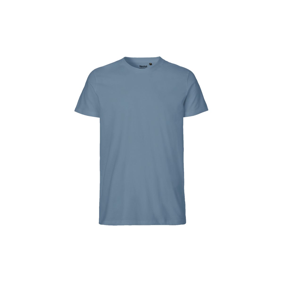 Herre Fit T-shirt Neutral O61001 str. L Dusty Indigo