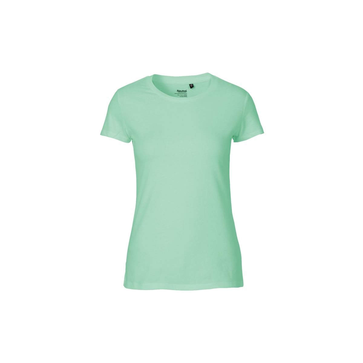 Dame Fit T-shirt Neutral O81001 str. M Dusty Mint