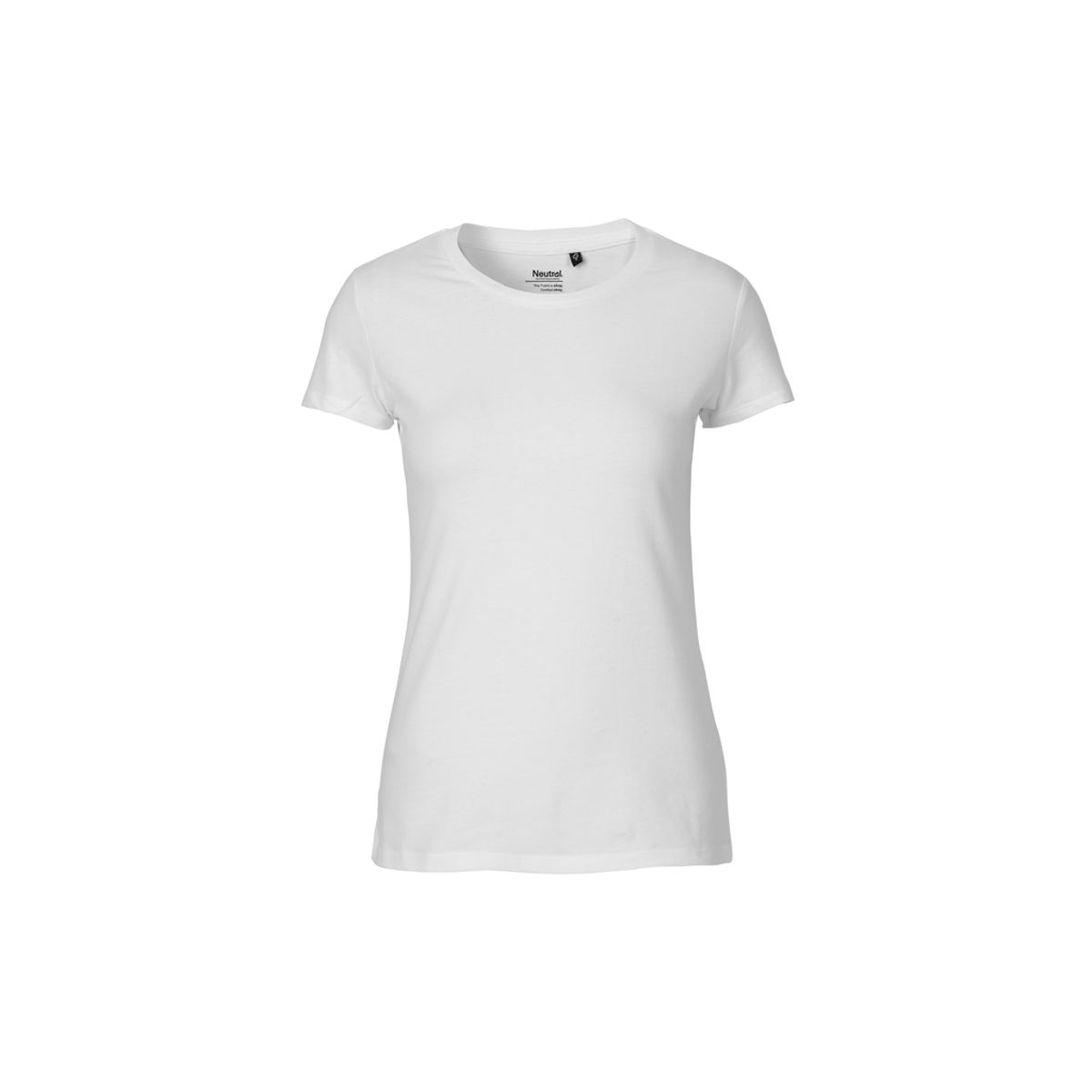 Dame Fit T-shirt Neutral O81001 str. XS Hvid