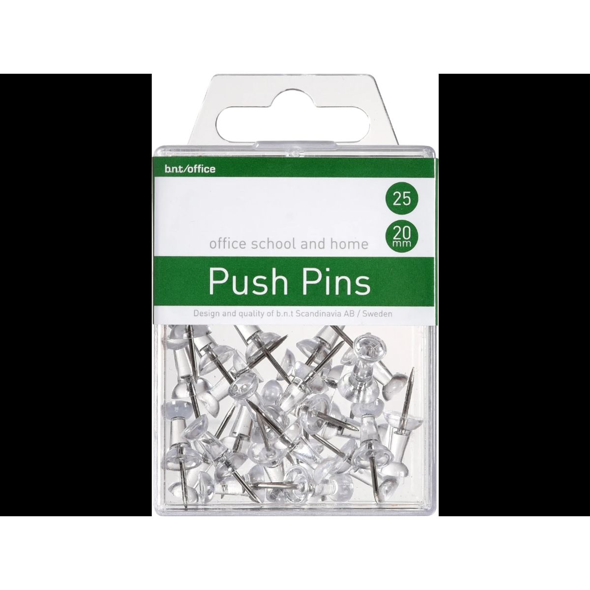 Kortnåle Push Pins Klar 25 stk