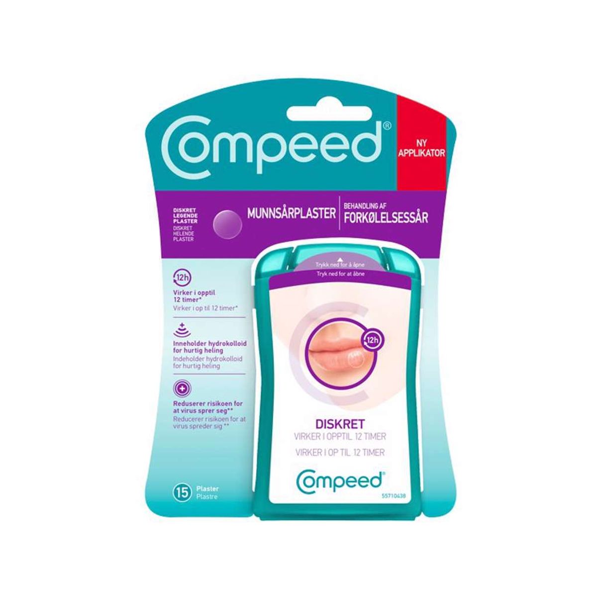 Compeed - Plaster til forkølelsessår - 15 stk.