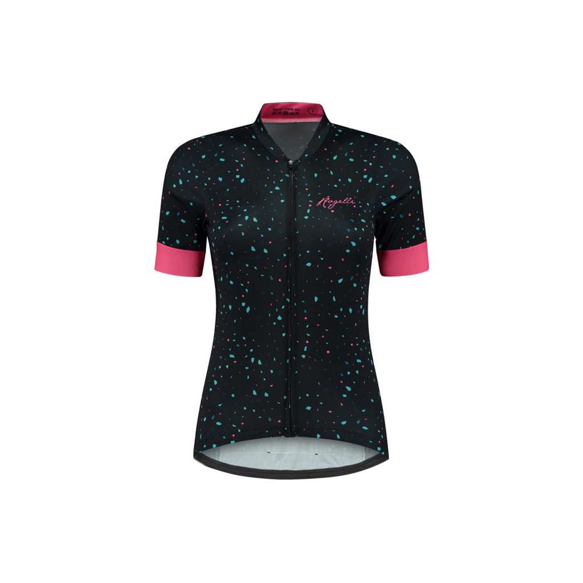 Rogelli Terrazzo - Cykelbluse - Dame - Korte ærmer - Blå/Pink - Str. XS