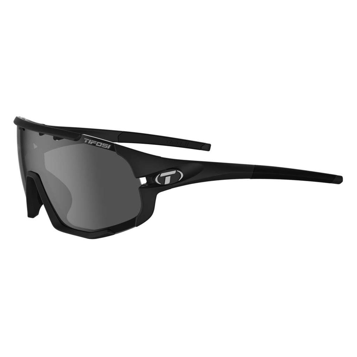 Tifosi Sledge - Cykelbrille - Mat Sort - 3 Linser - M-XL