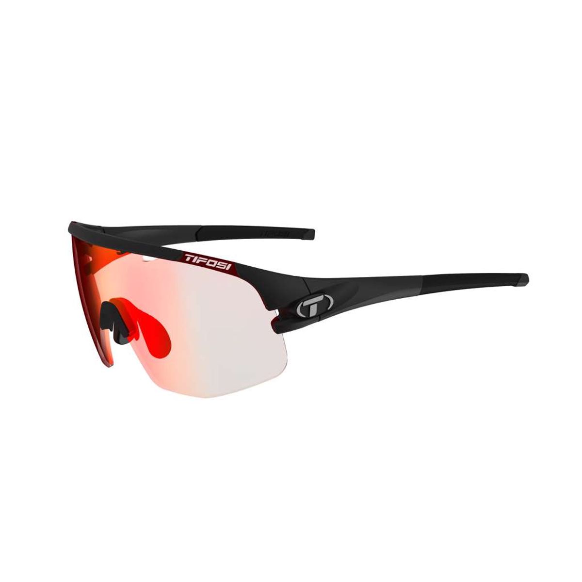 Tifosi Sledge Lite - Cykelbrille - Fotokromisk - Mat Sort - M-XL