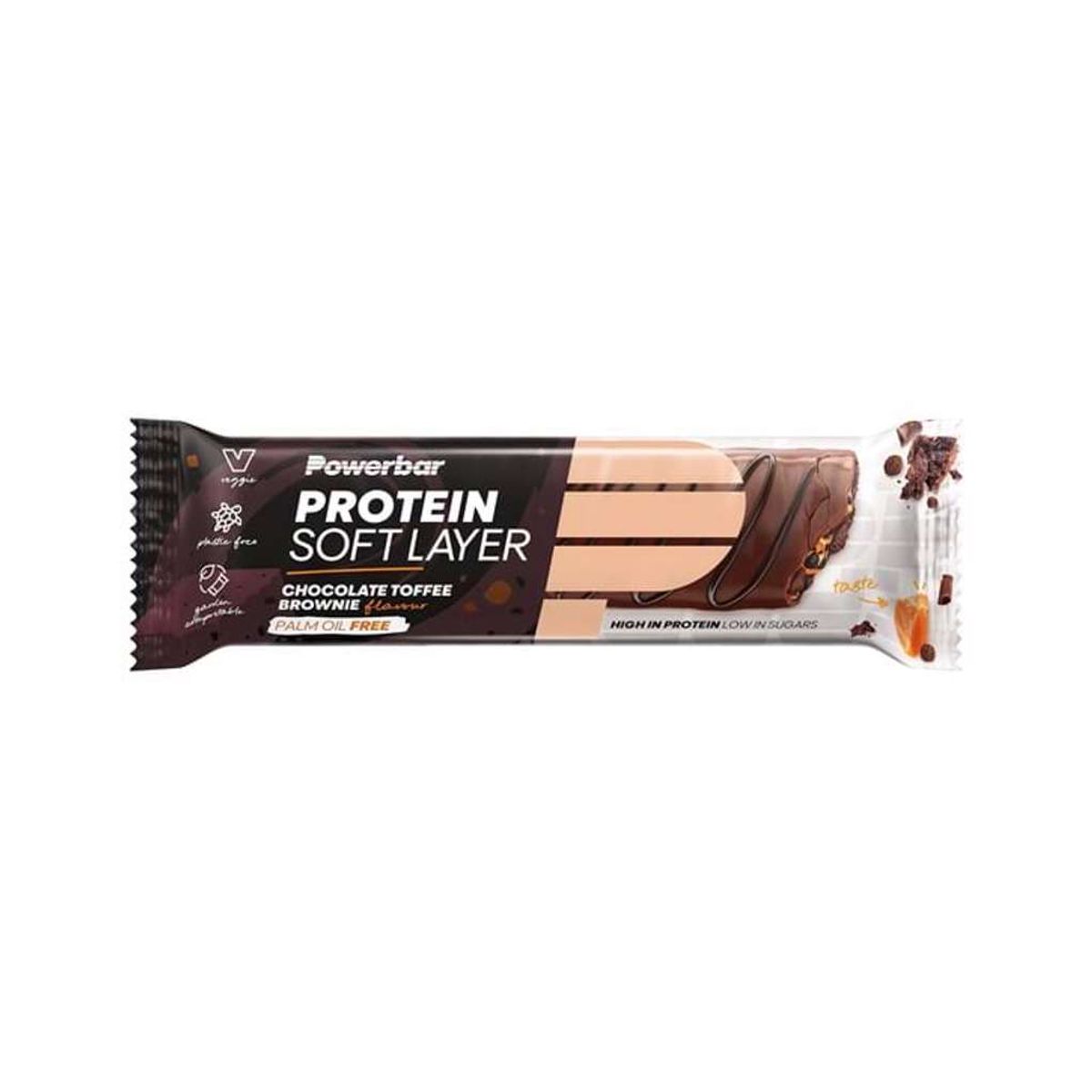 Powerbar Soft Layer - Proteinbar - Chocolate toffee brownie - 40 gram.