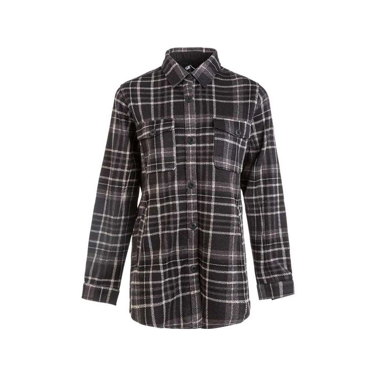 Whistler - Milly W Checked Fleece Shirt - Skjorte dame - Black - Str. 42