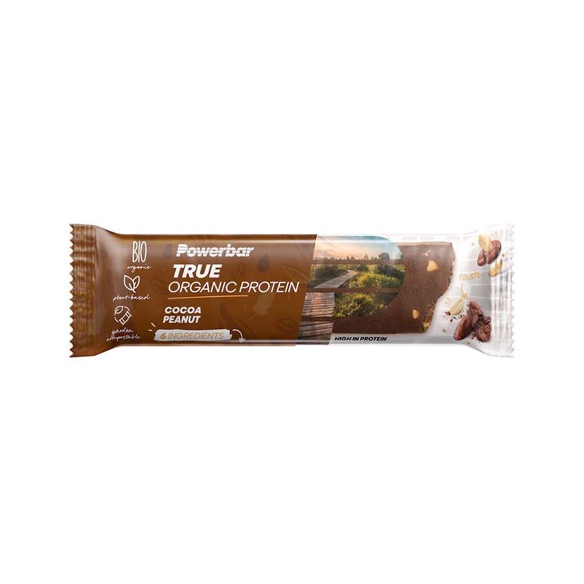 Powerbar True Organic - Proteinbar - Cocoa peanut - 45 gram.