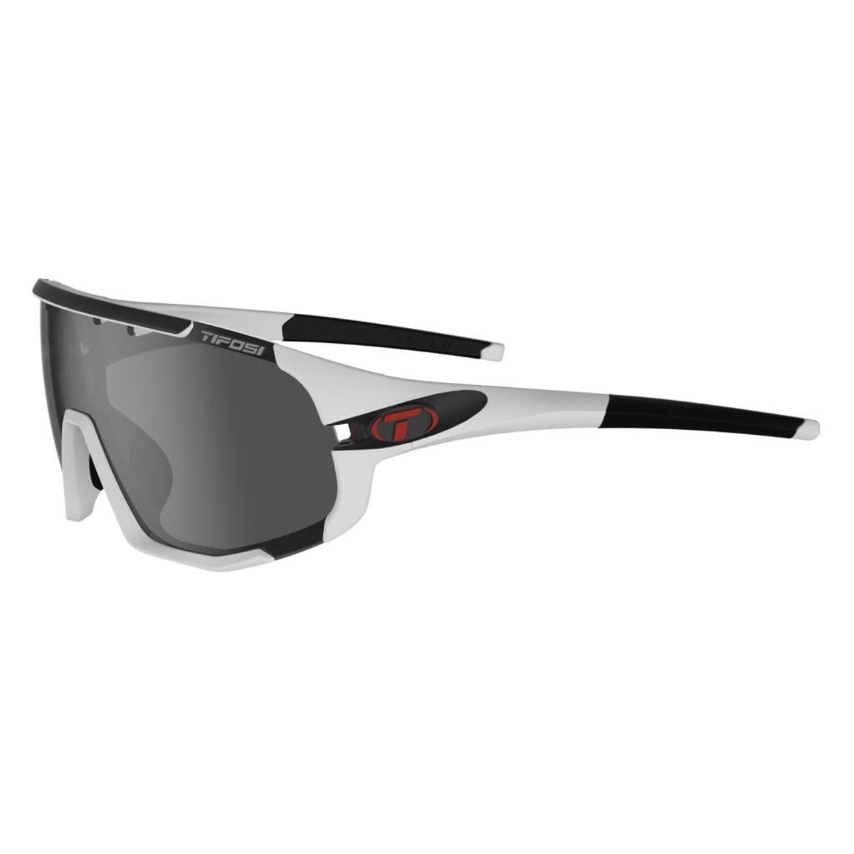 Tifosi Sledge - Cykelbrille - Mat Sort/Hvid - 3 Linser - M-XL