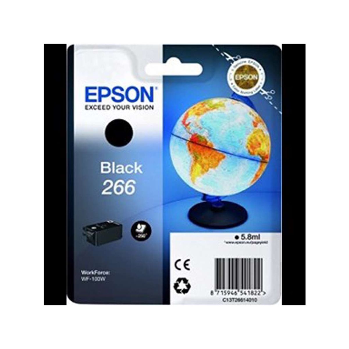 Epson Blæk T266 Sort