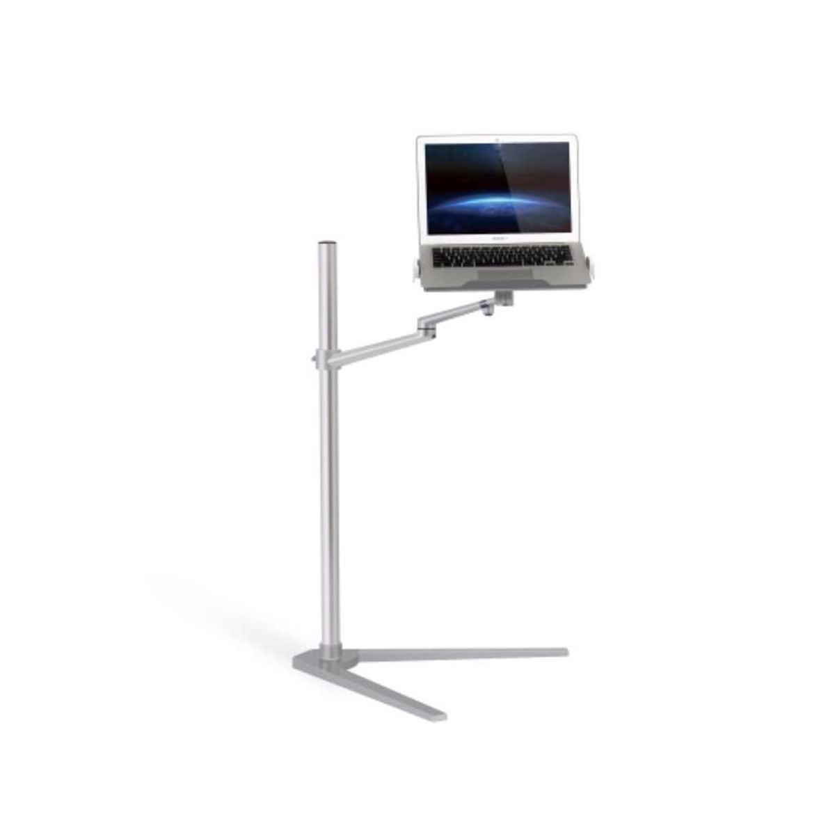 Wergon - Hera - Laptop / Iphone / Tablet 4-17" - Justerbar Design - Alu Holder H:41-102cm - Sølv