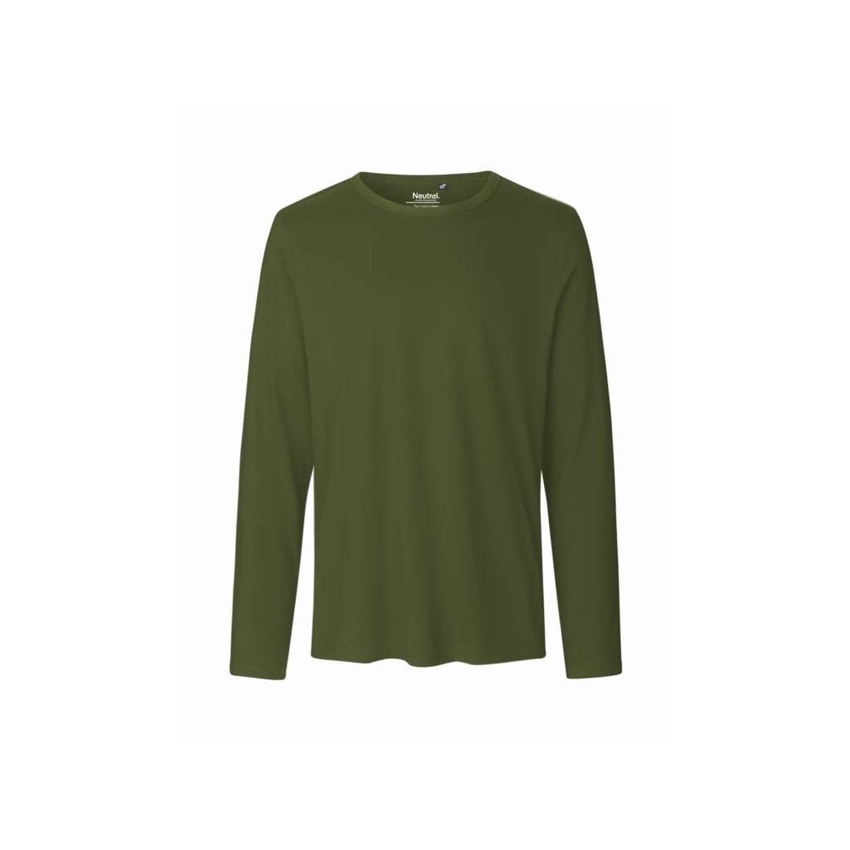 Herre Langærmet T-shirt Neutral O61050 str. M Military