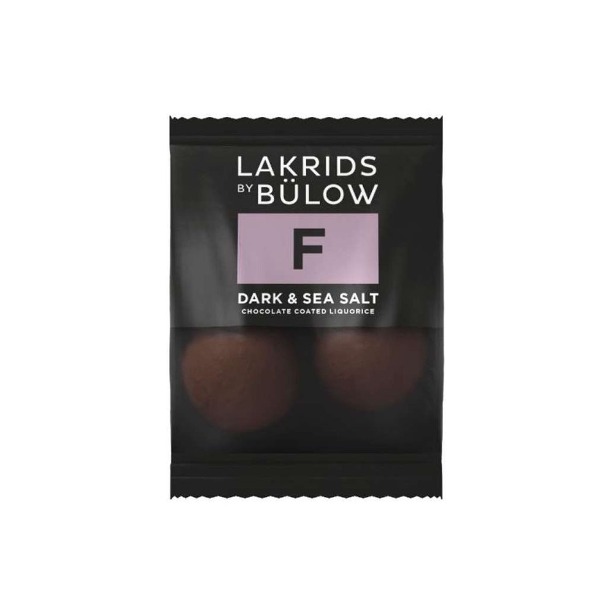 Lakrids by Bülow F | Dark & Sea Salt | Flowpack | 250 Poser