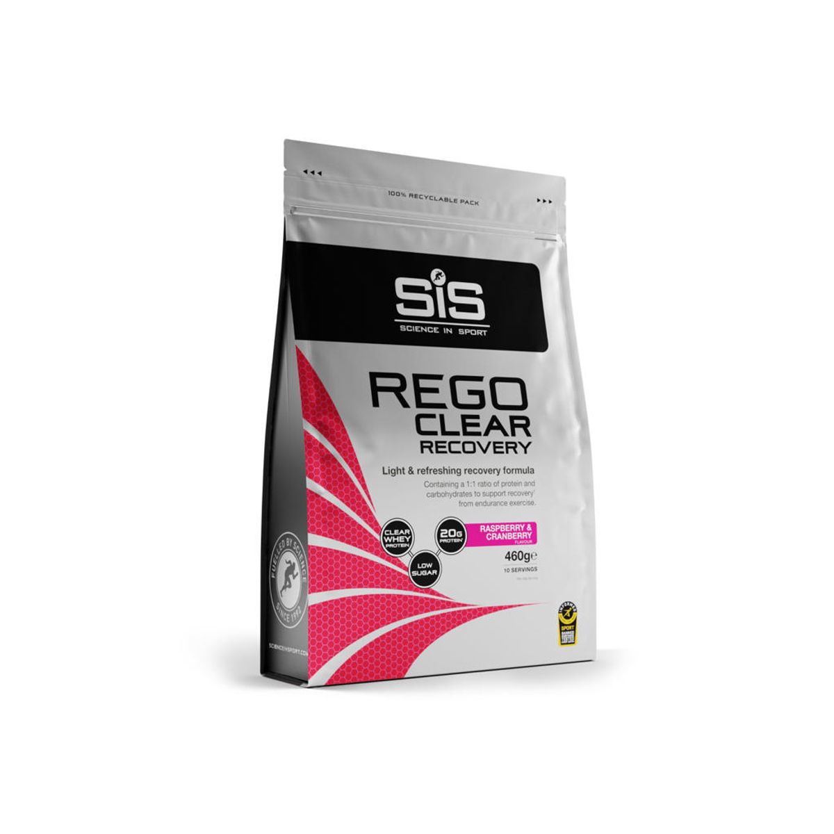 SIS Rego Clear Recovery med hindbær og tranebær 460 gram