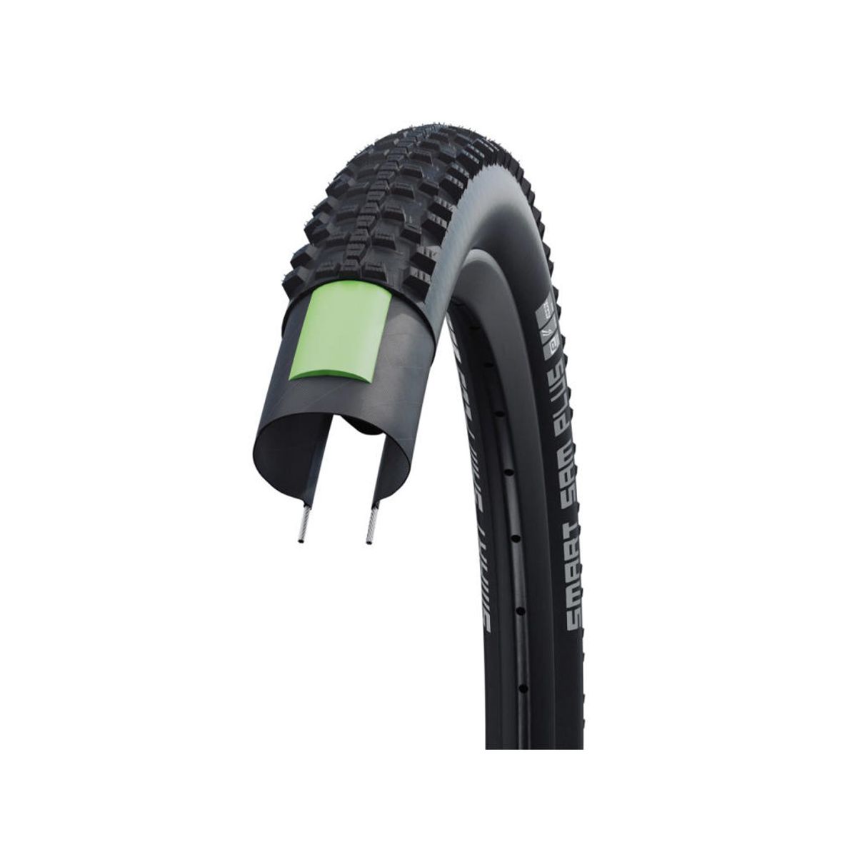 Schwalbe Smart Sam Plus - DD GreenGuard Tråddæk - 29x2,25(57-622) E-50 - Sort