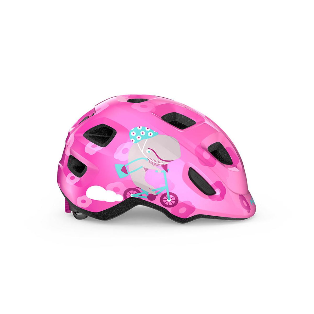 Met Hooray - Børnecykelhjelm - Pink/hval - Str. 46-52 cm