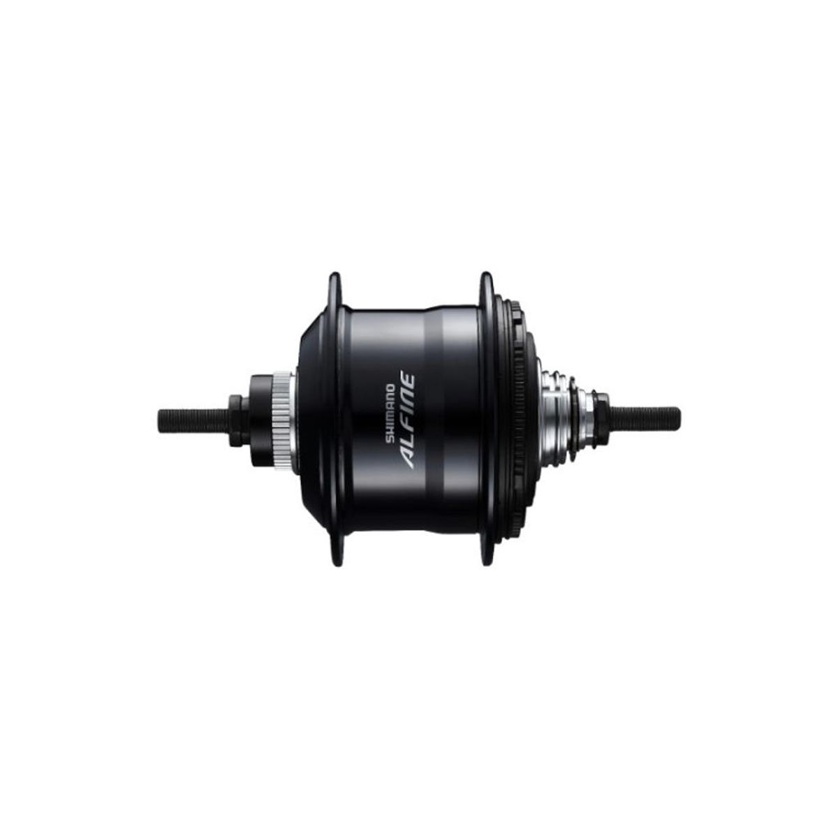 Shimano Alfine - Bagnav med 11 gear, friløb og til skivebremse - 36 eger huller - Sort