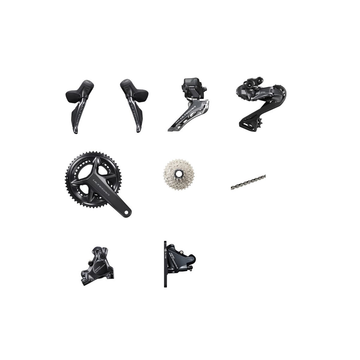 Shimano Ultegra DI2 8170 Geargruppe type 2 - 12 gear elektronisk - Hybrauliske bremser