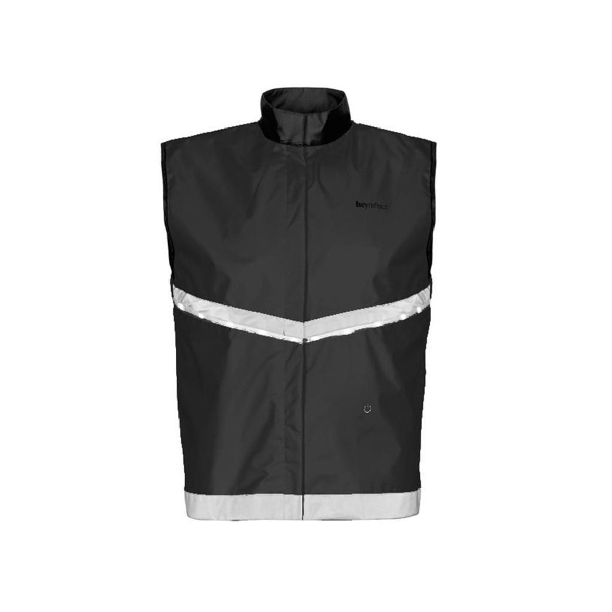 heyReflect Refleksvest med led lys - Sort - Str. XL