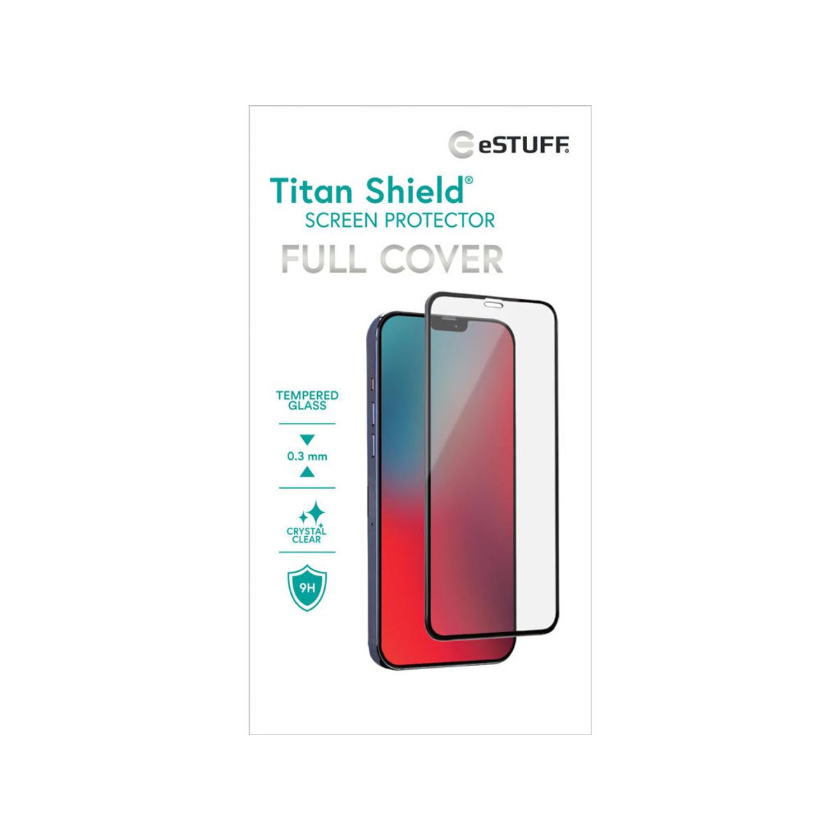 Estuff Apple Iphone 12/12pro Titan Glas Full