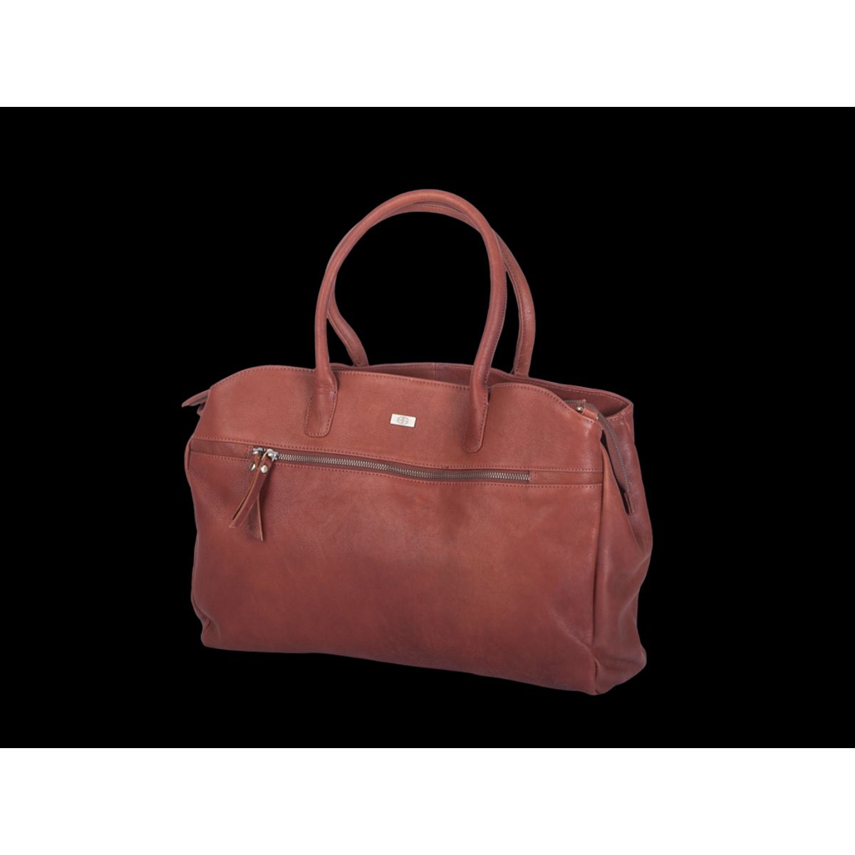 Bon Gout Working Bag 17" Columbia Cognac