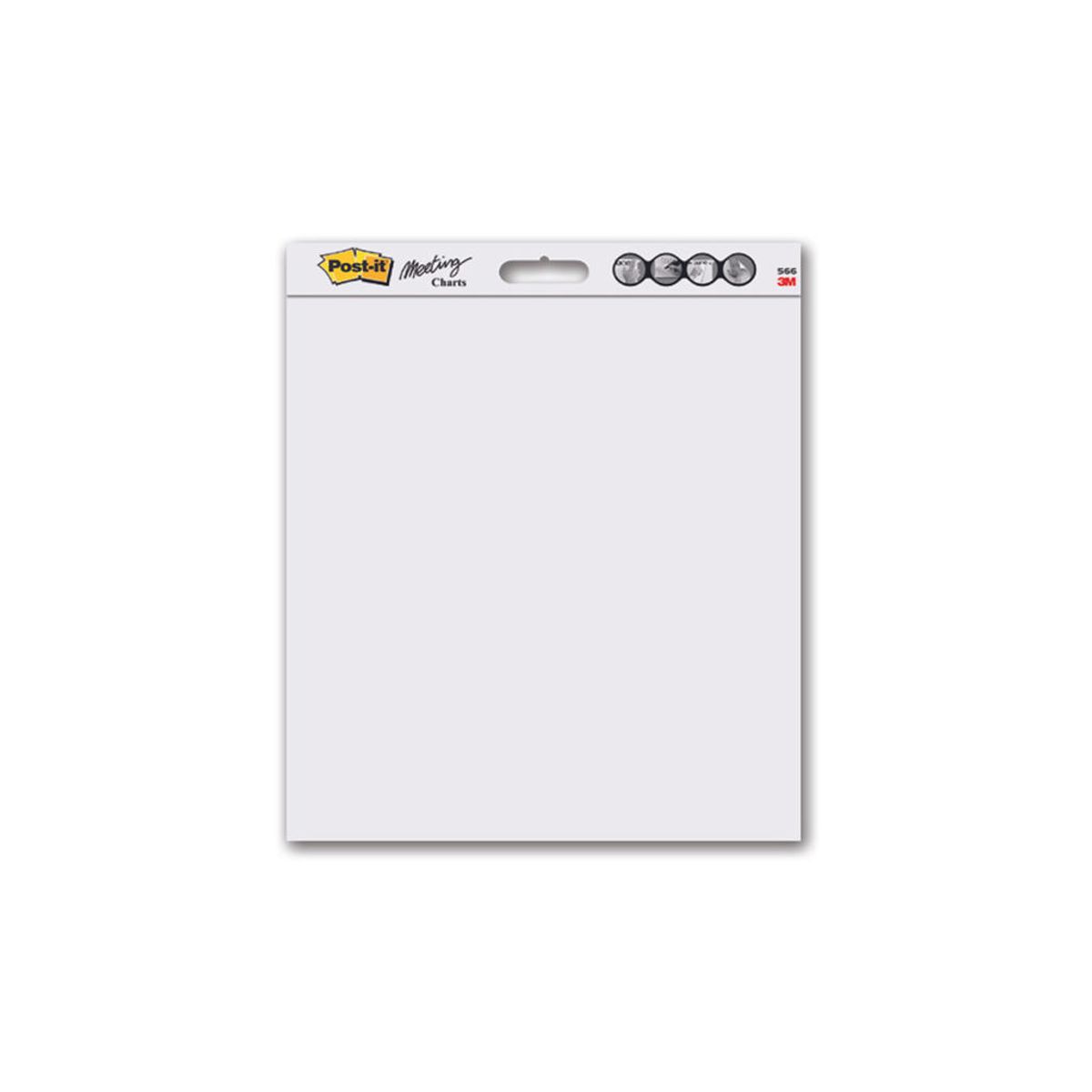 Flipoverpapir Post-it 559 Blank 63,5x76,2 cm 30 ark