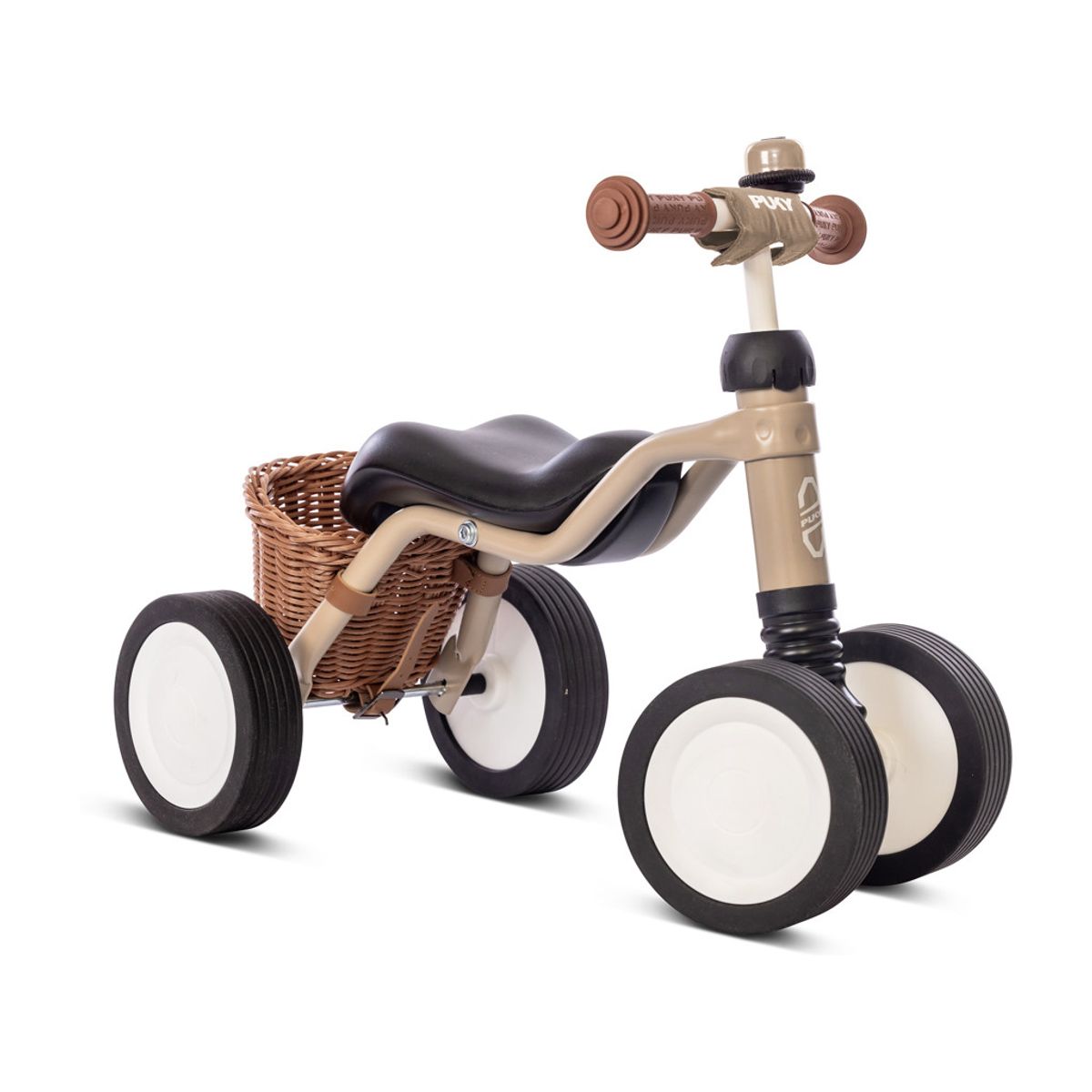 Puky Wutsch - Løbecykel fra 1,5 år/80 cm - Inkl kurve og Ringklokke - Dusty Sand