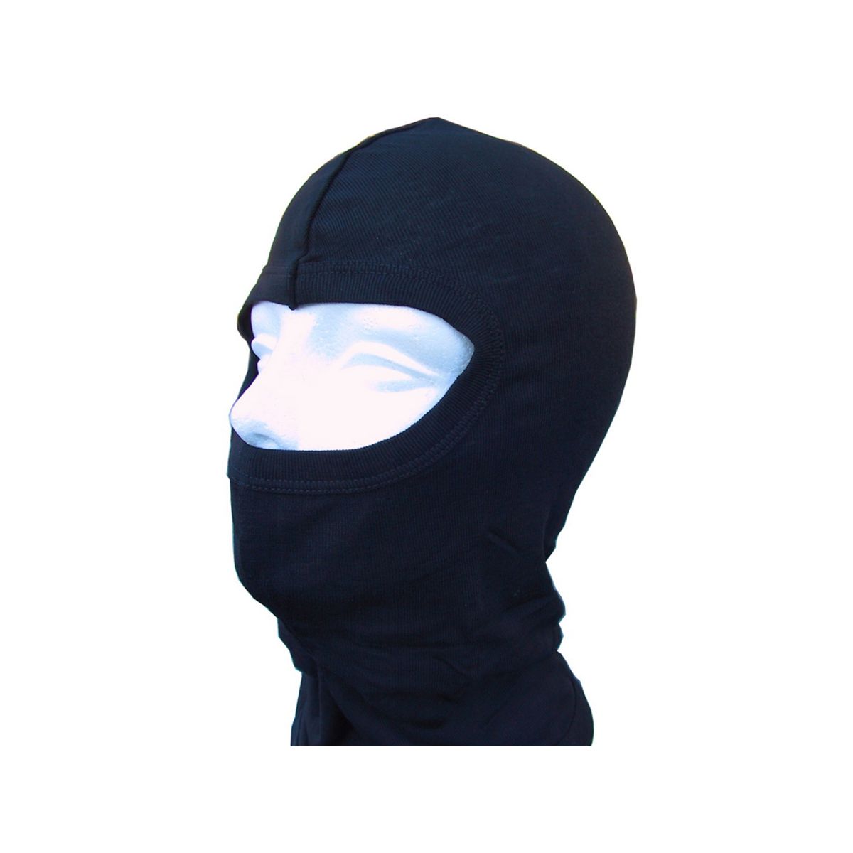 Balaclava hjelmhue fullface bomuld i unisize sort