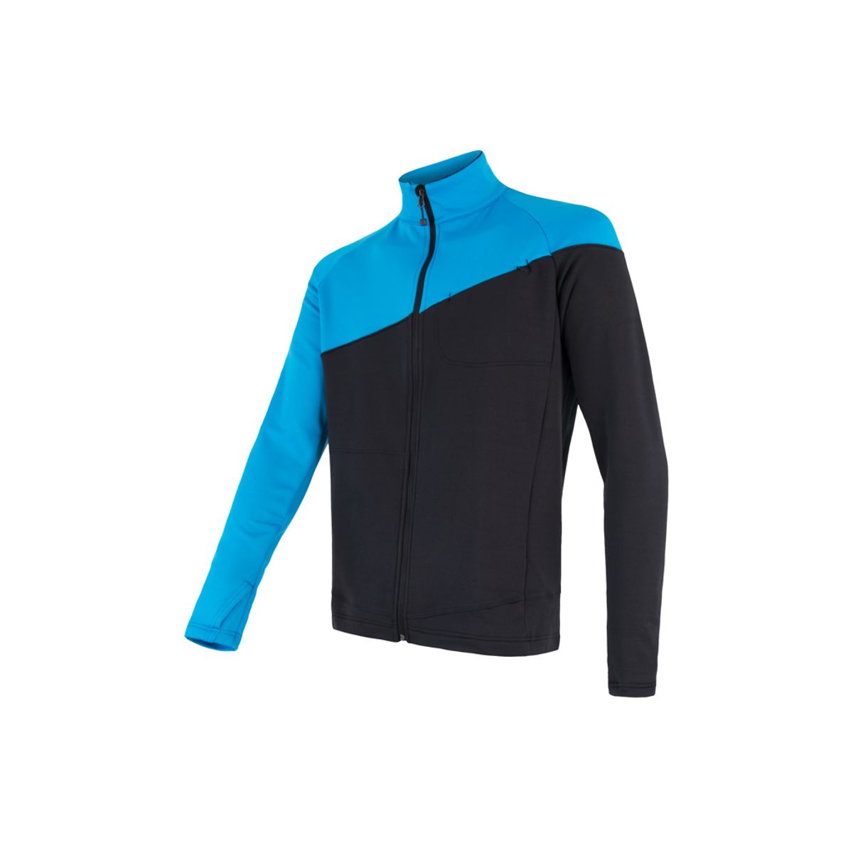 Sensor Tecnostretch FZ Jacket - Fleecejakke - Herre - Blå/Sort - Str. L