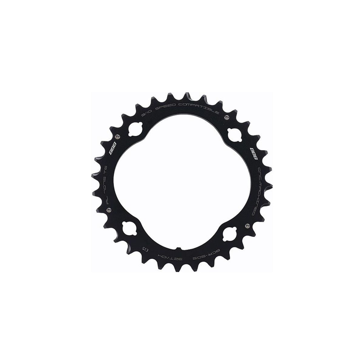 BBB klinge MTB gear 36 tands - 3 x 10 gear - ø104mm - Position 2