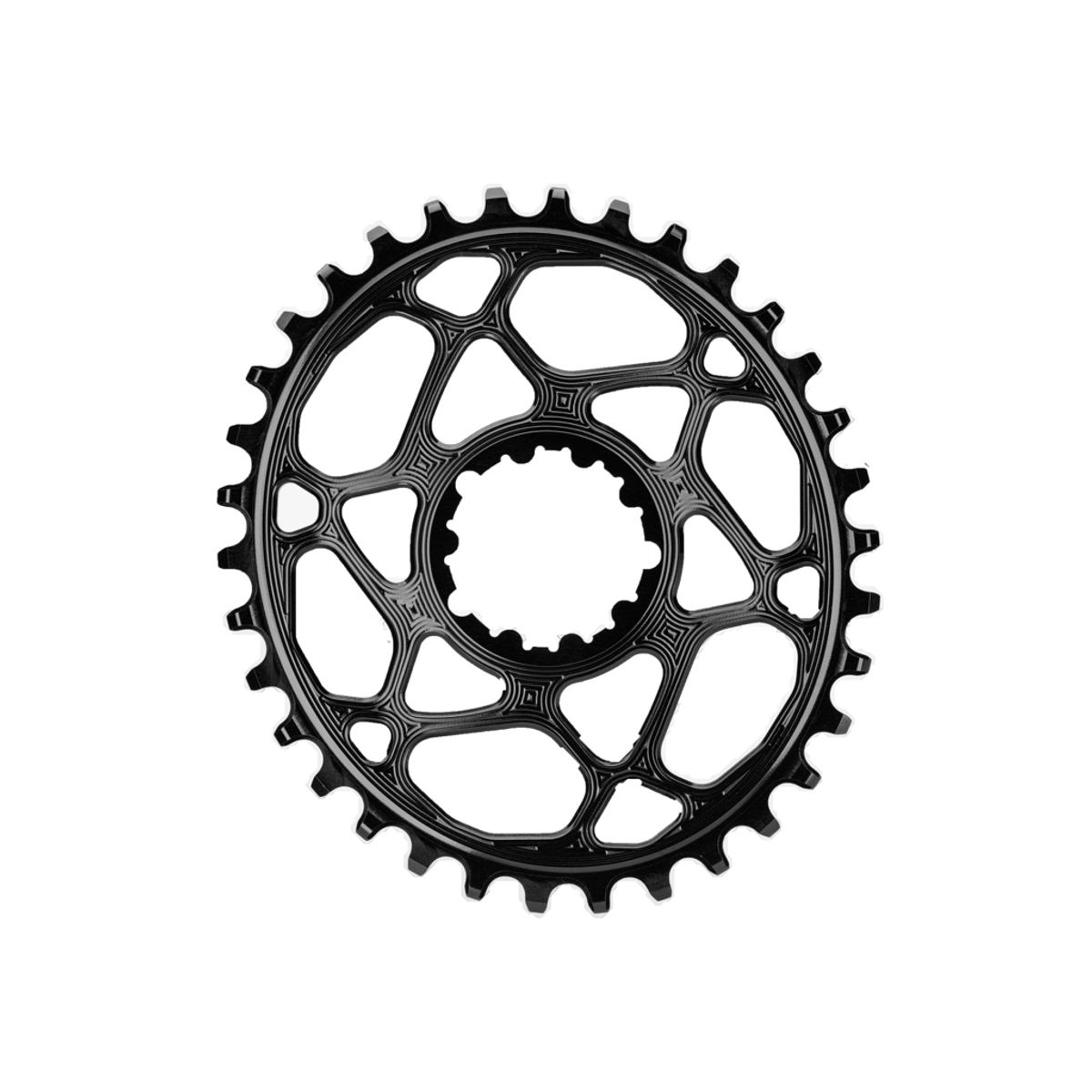 absoluteBLACK Oval klinge - Sram - Direct mount - Offset 6 mm - 34 tænder - Sort