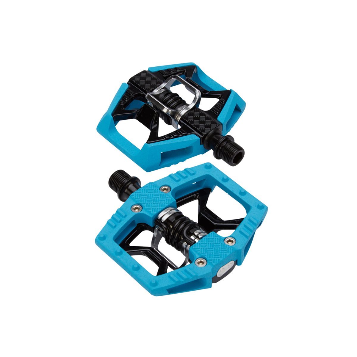 Crankbrothers Double Shot Limited Edition - MTB kombipedal - Blå/sort/sølv