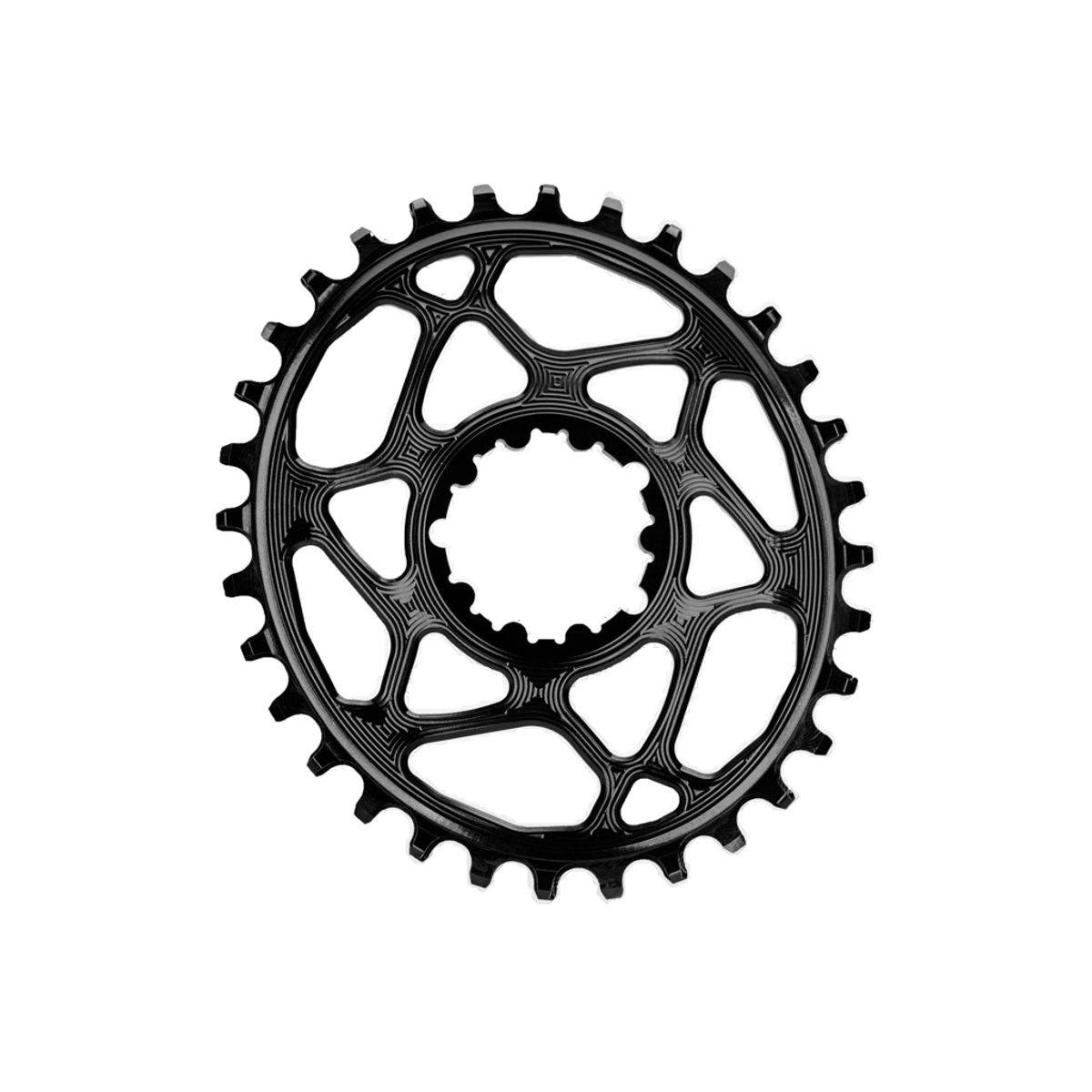 absoluteBLACK Oval klinge - Sram - Direct mount - Offset 6 mm - 32 tænder - Sort