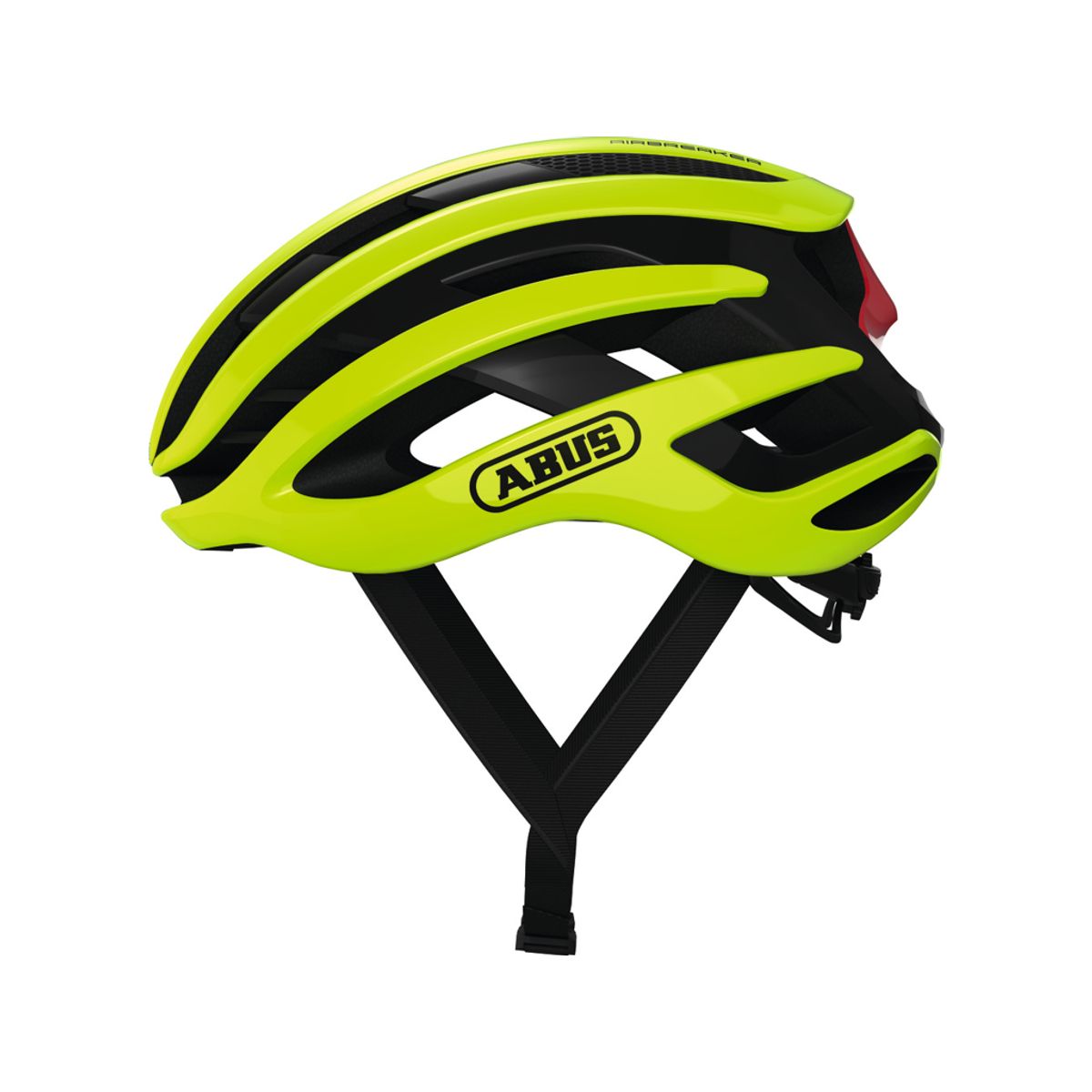 Abus AirBreaker - Cykelhjelm - Neon gul - Str. 51-55cm