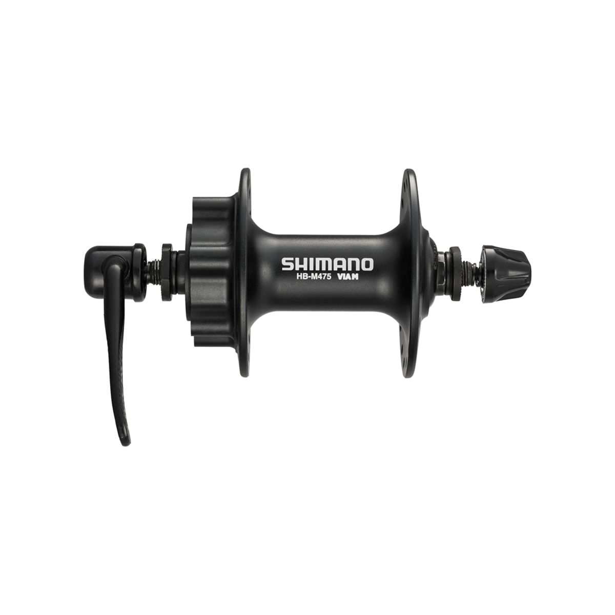 Shimano Deore - Fornav - HB-M475 - Disk til 6 bolt - Sort - 32 eger huller - 100mm bred