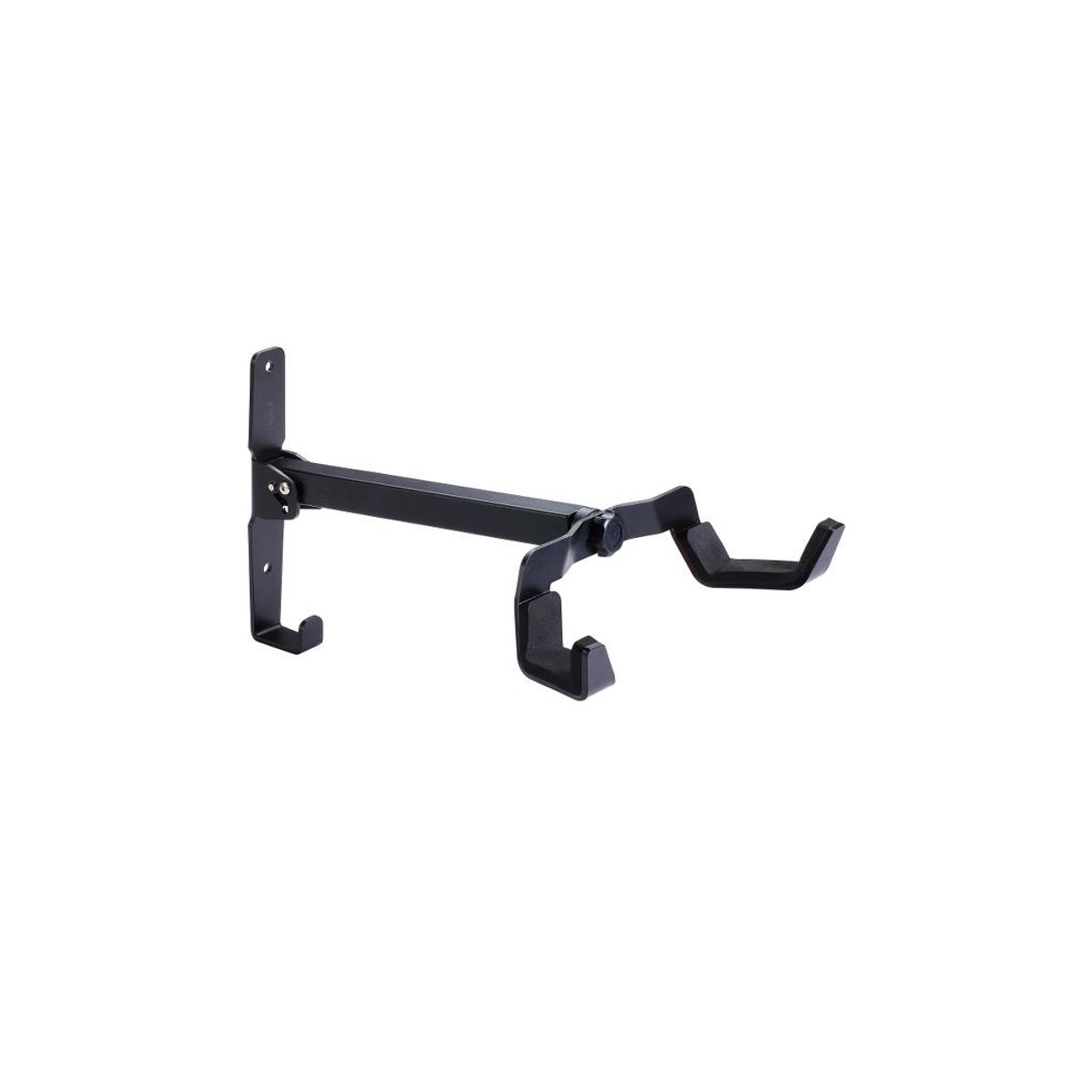 BBB - Wallmount - BTL-150 - De Luxe vægophæng - Foldbar - Max 20 kg - Sort