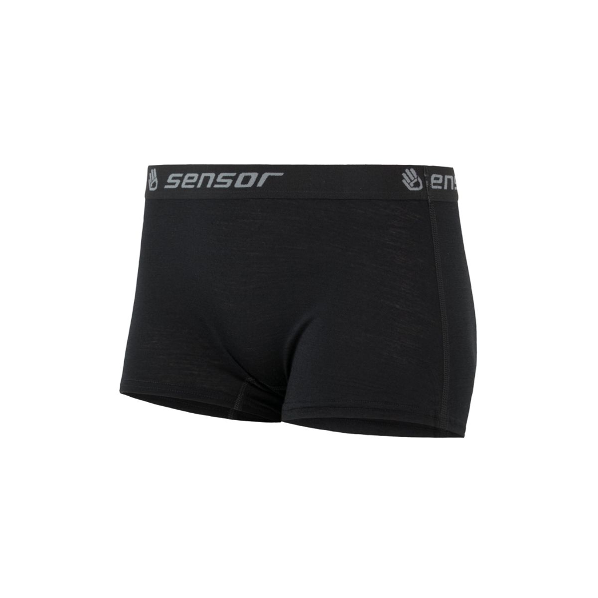 Sensor Merino Active Boyshort - Uldunderbukser m. kort ben - Dame - Sort - Str. S