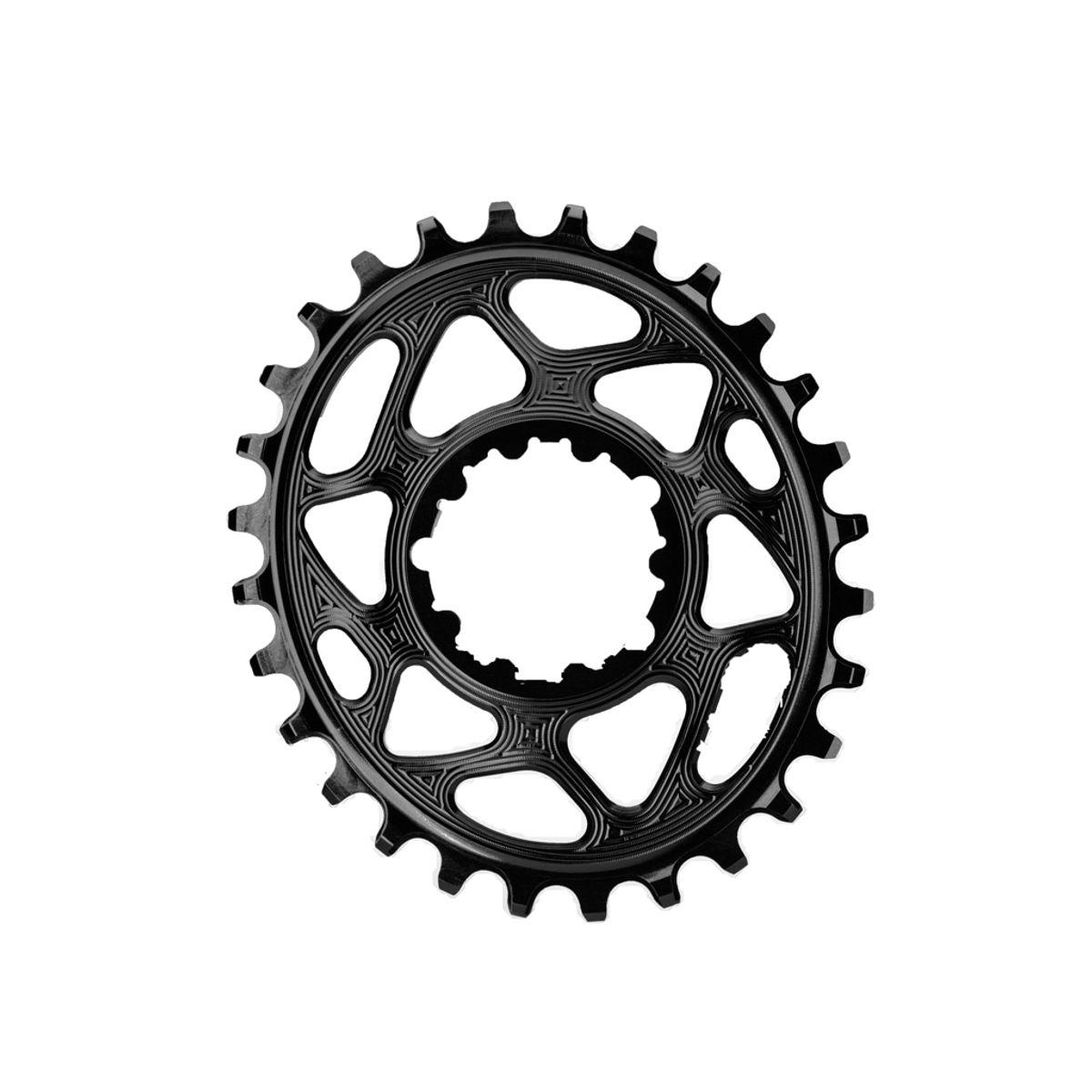 absoluteBLACK Oval klinge - Sram - Direct mount - Offset 6 mm - 28 tænder - Sort