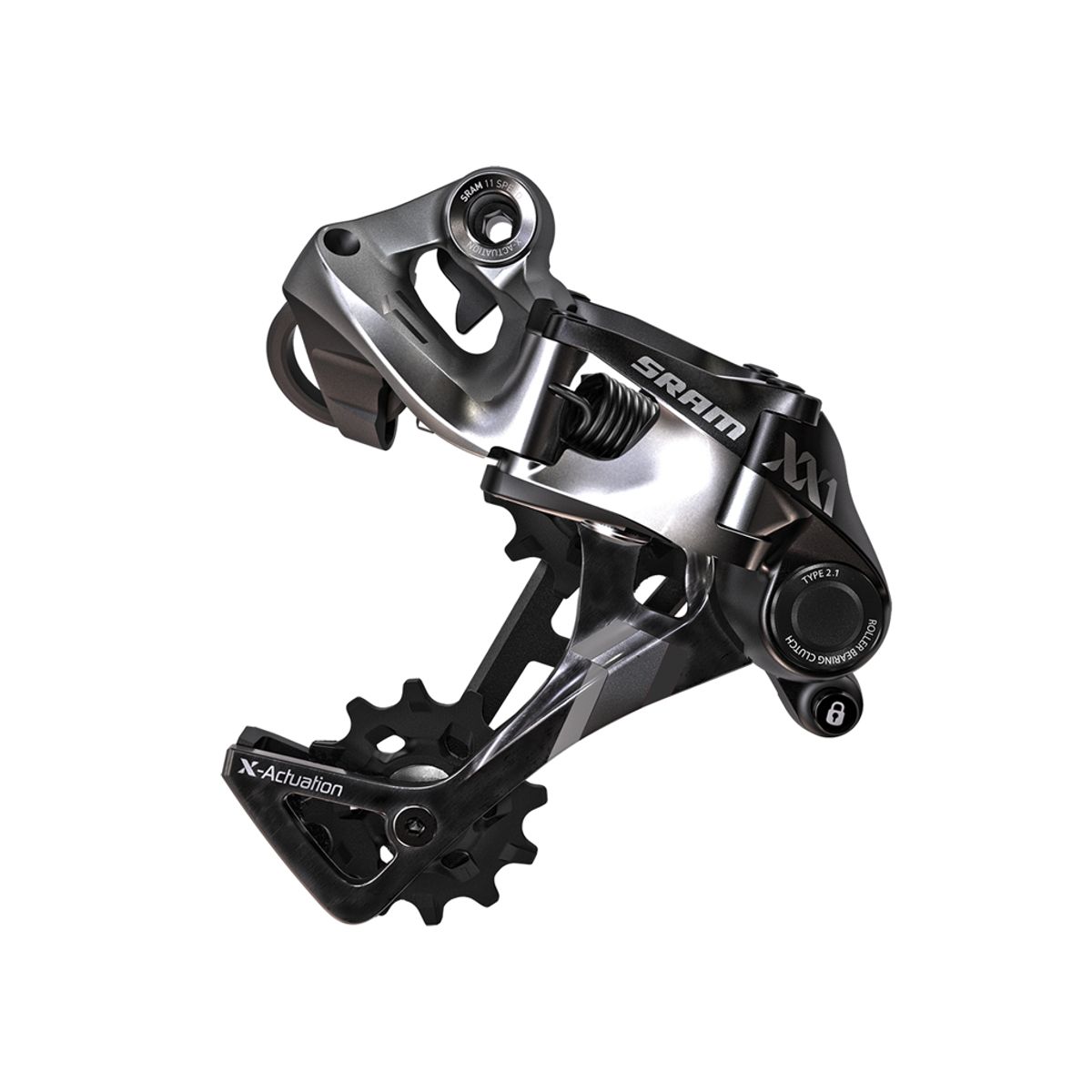 Sram XX1 bagskifter - Type 2.1 - 11 Gear - Sort/grå