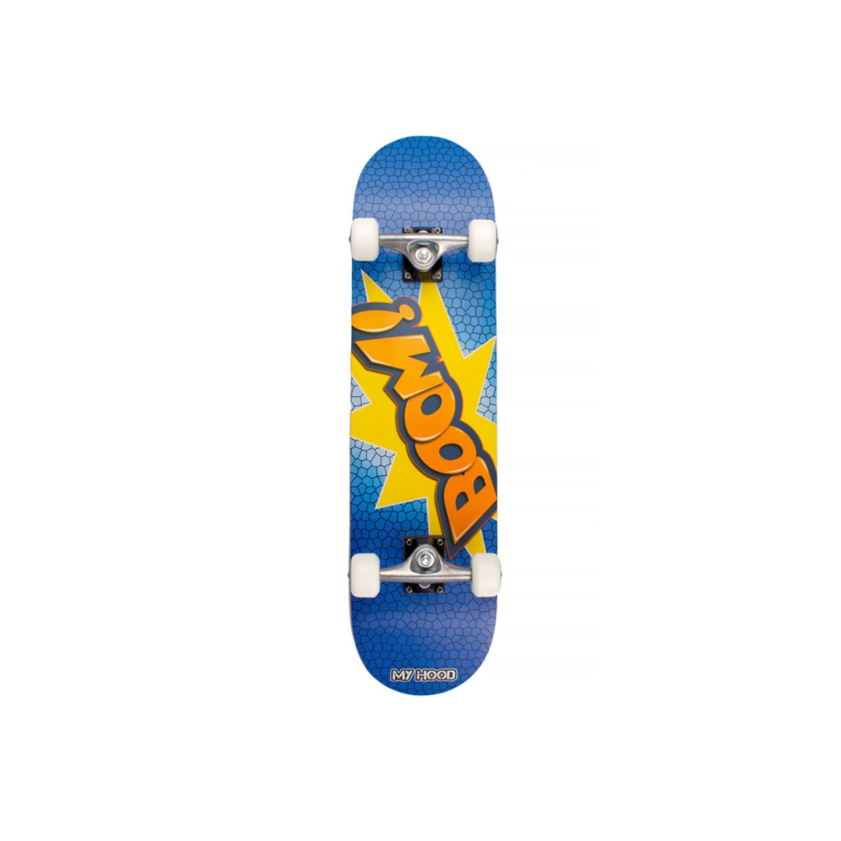 My Hood Boom - skateboard - ABEC 9 Blå/Orange