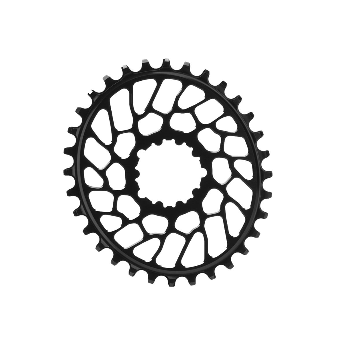 absoluteBLACK Oval klinge - Sram - Direct mount - Offset 0 mm - 34 tænder - Sor