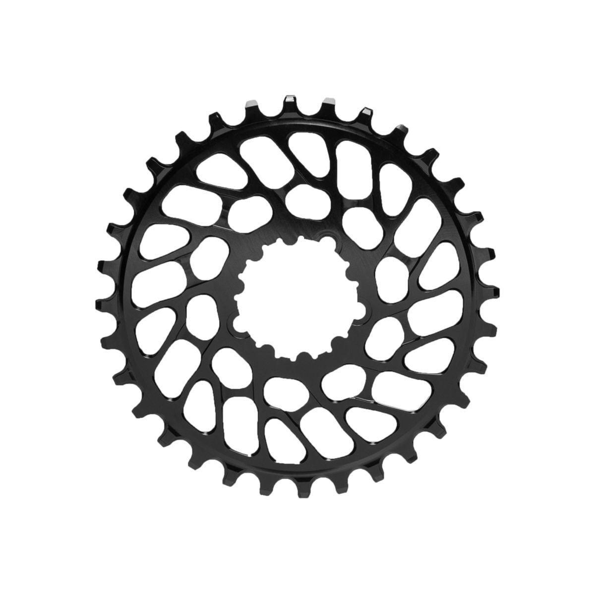 absoluteBLACK Rund klinge - Sram - Direct mount - Offset 0 mm - 32 tænder - Sort