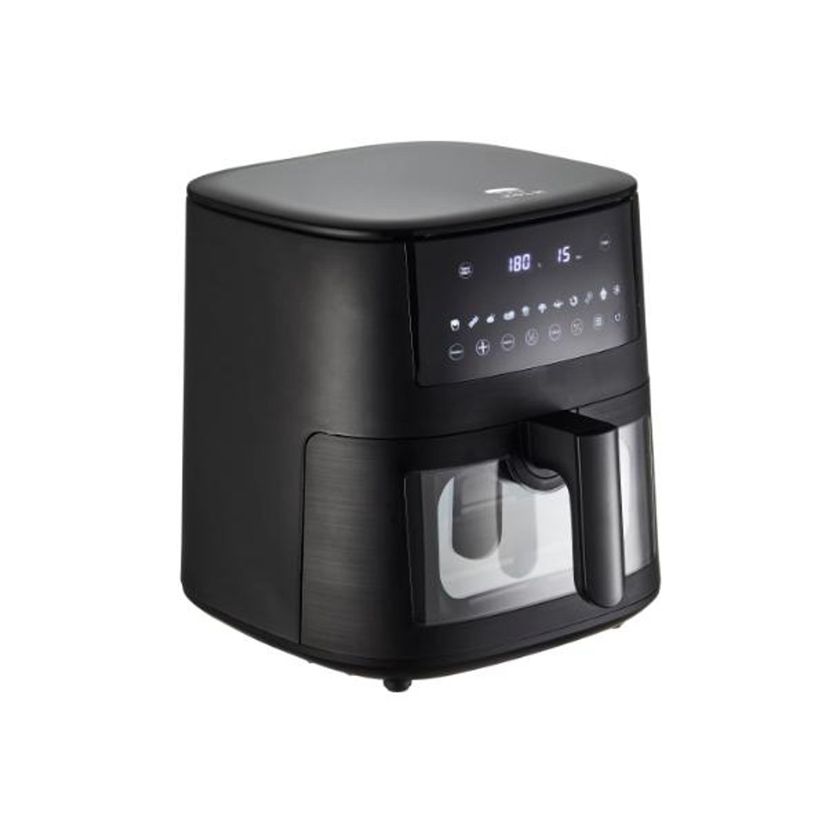 Claus Holm - HOLM Airfryer med vindue 6,5 liter 1650 watt Mat sort