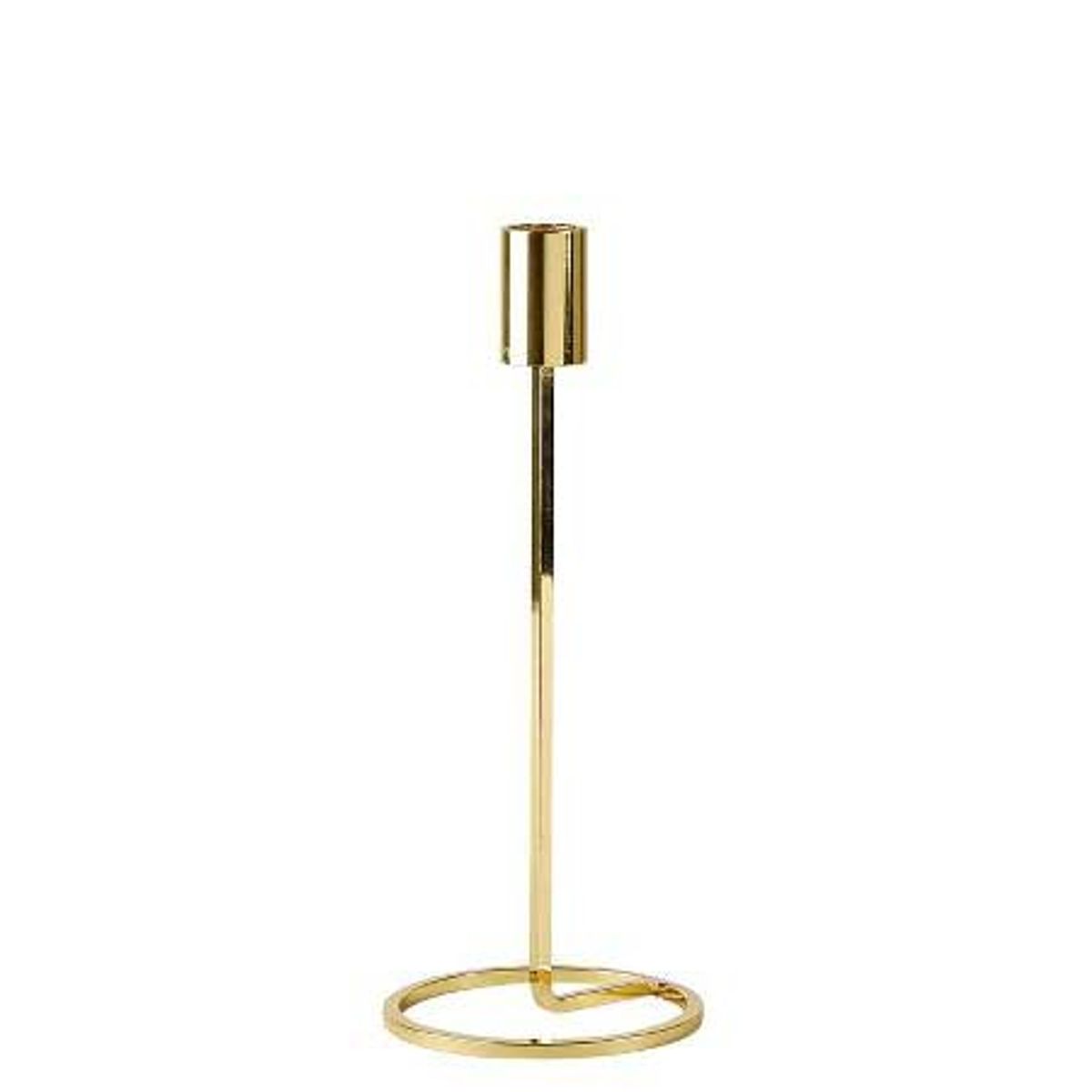 Villa Collection - Lysestage 23cm Dia10cm guld Metal