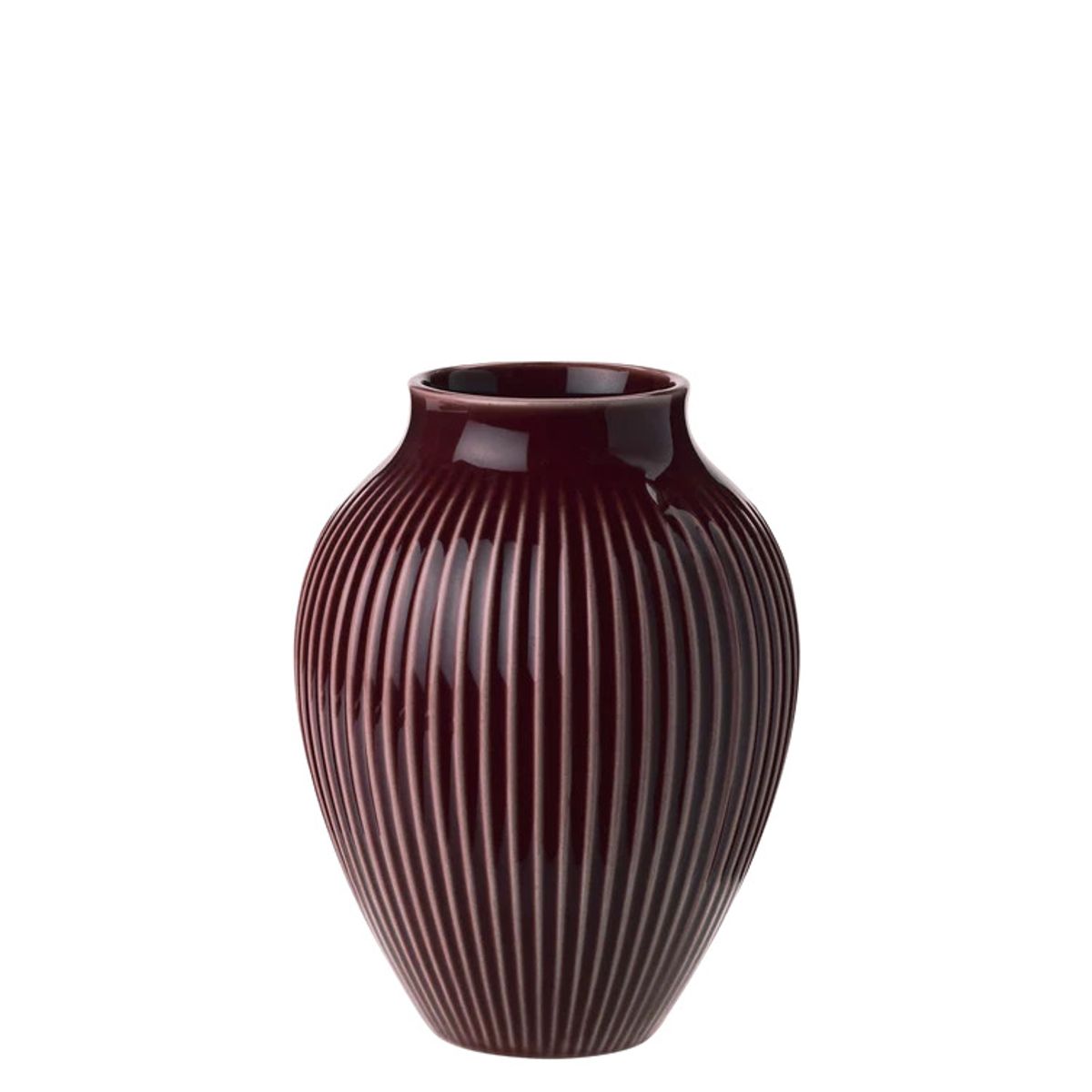 Knabstrup - vase H 12.5 cm ripple berry