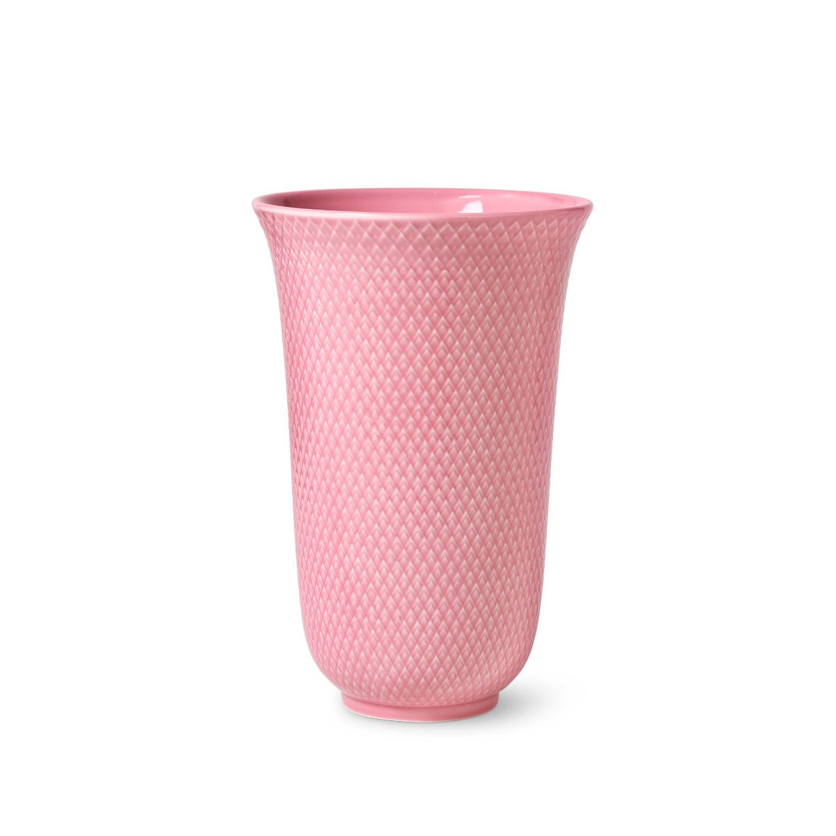 Lyngby Porcelæn - Rhombe Color Vase, 20 cm, rosa