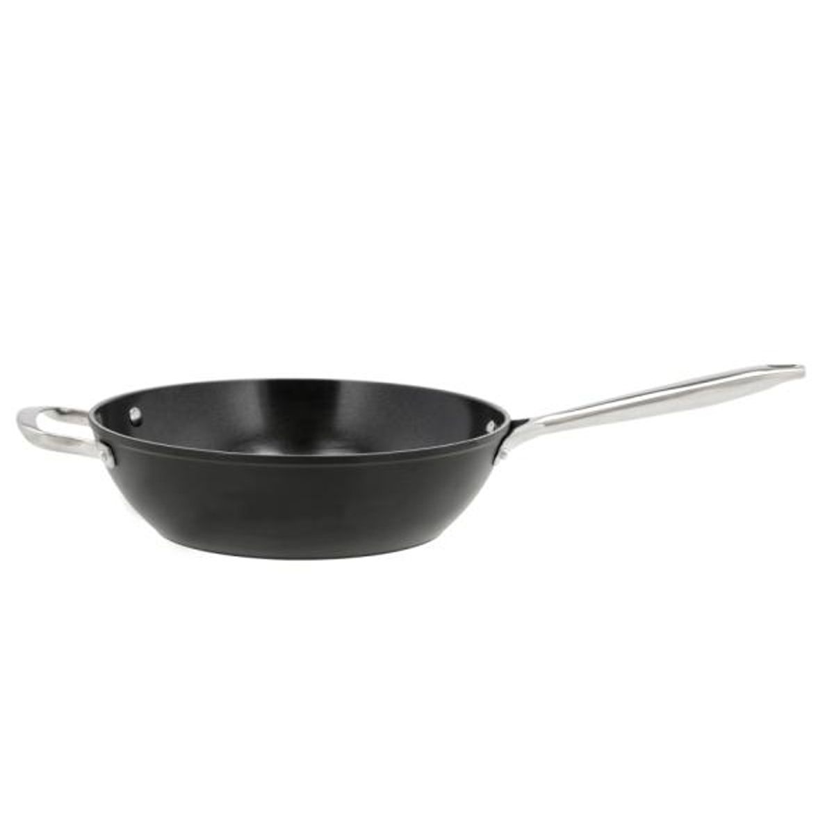 Pillivuyt - Gourmet Travo Wok keramisk non-stick Dia 28 cm Sort