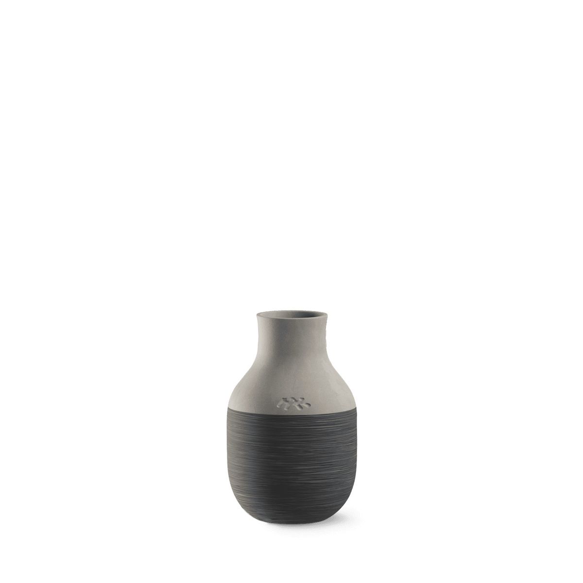 Kähler - Omaggio Circulare Vase H12.5 cm antracitgrå